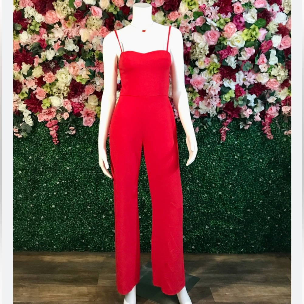 NWT: French Connection “Scarlet Sweetheart Jumpsuit”